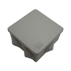 Kötődoboz 100x100x80mm falon kívüli, membrános, IP55, csavaros fedél