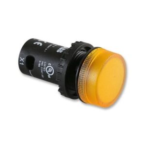 Jelzőlámpa komplett LED-es 230V AC sárga