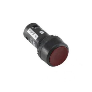Nyomógomb komplett piros 1 nyitó 230V