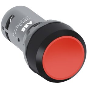 Nyomógomb kompakt piros 1no+ 1nc visszaálló 50/60 Hz