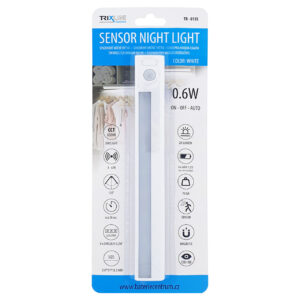 LED SZEKRÉNYVIL.PIR 0,6W 21Im 4xAAA