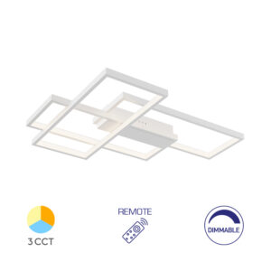 LED mennyezeti 65W IP20 7150Im dimmelhető fehér távirányítós IP20 120°