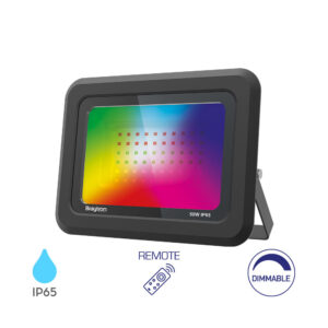 LED FÉNYV. 50W DIMM. TÁVIR. IP65 RGB