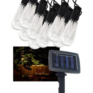 LED SOLAR FÜZÉR 10LED FEH. IP44 @