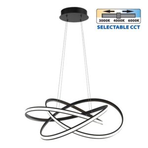 LED FÜGG. 60W 3000-6000K RGB TÁV. LOARA LED