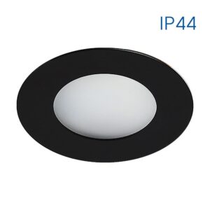 LED beépíthető 2W 150Im 230V IP44 fekete