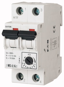 Motorvédő Z-MS 1.6-2.5A 2Pol.
