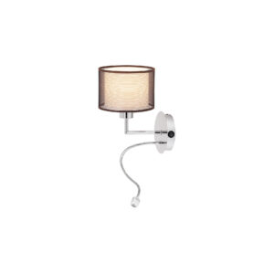 ANASTASIA fali E27 60W+LED 1W króm B:19500