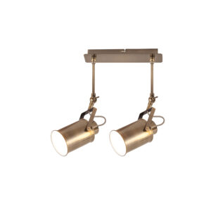 PETER 2-es szpot E27 2x60W antik bronz
