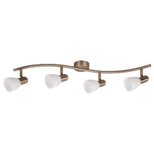 Fali/mennyezeti spot 4×40W E14 antik bronz A700mm b:9878