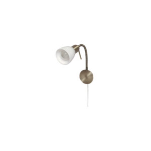 Fali gégecsöves spot1×40W E14 bronz h395mm 80mm b:9878