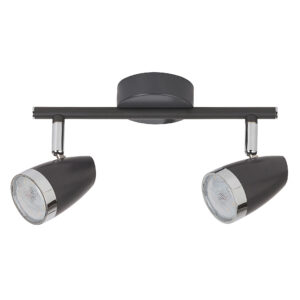 KAREN spot LED 2X4W antracit/króm