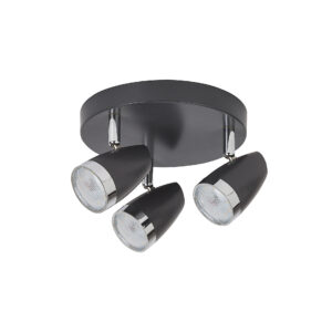 KAREN spot LED 3X4W antracit/króm
