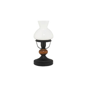 PETRONEL asztali matt fekete/dió B: 9547 E27 1x60W IP20