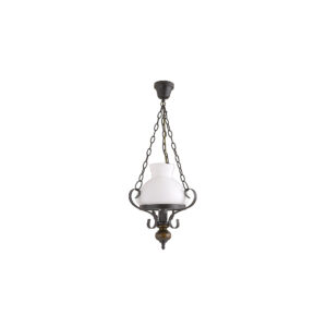 Függeszték 1×60W E27 IP20 fekete/dió D320mm h790mm b:9516