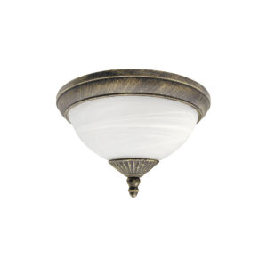 Kültéri mennyezet lámpa 2×40W E27 IP43 antik arany D335mm H200mm b:9866
