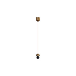 FIX függeszték arany 1×60W E27 vezeték+mennyezeti rózsa+foglalat