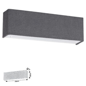 MORPEHUS fali 6W LED 420lm szürke 3000K250×81