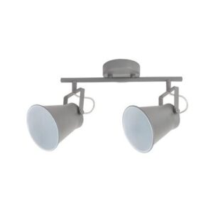 MARTINA spot E27 2X60W szürke/fehér@
