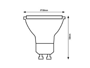 LED GU10 5W 400lm RGB SMD@