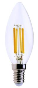 Filament LED E14 C35 6W 4000K 800lm