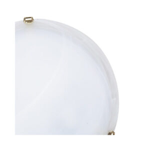 RABA búra alabastrom lámpához D400mm 3301,3302 2×60W ufóhoz fehér