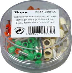 Kopp érvéghüvely készlet 4-16mm2