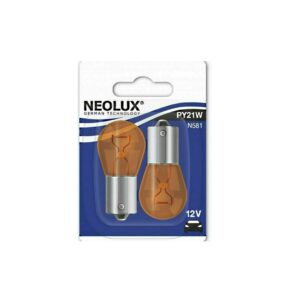 AUTÓ 12V 21W Bau15S SÁRGA 2DB/CSOM NEOLUX N581 PY21W 12V BAU15S SÁRGA