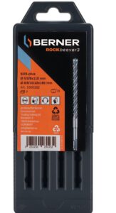 SDS-PLUS FÚRÓKÉSZLET ROCKBEAVER 3  @ 6, 8, 10 mm, 5 darab