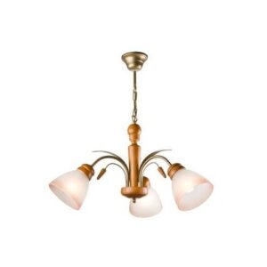 Tulipan csillár 3x60W E27 tölgy lm 3.24