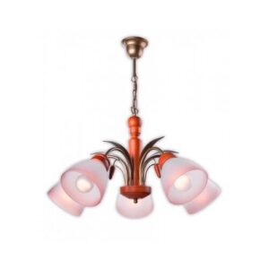 Tulipan csillár 5x60W E27 tölgy lm 5.24