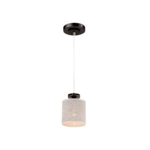 Rosa függeszték 1×60W E27 fek/ezüsttextil lm 1.8
