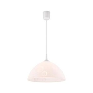 Függeszték 1×60W E27 fehér körös műanyag lm 1.41/2