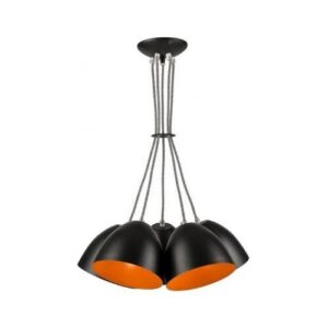 Livia függeszték csokor 5×60W E27 fekete/nar lm 5.73