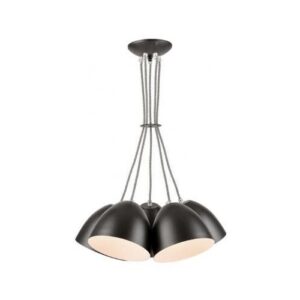 Livia függeszték csokor 5×60W E27 fekete/fehér lm 5.73