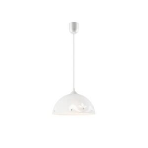 Függeszték 1×60W E27 fehér/mintás köves30cm lm 1.3.1