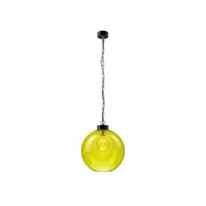 Függeszték gömb 1×60W E27 fekete/lime zöld lm 1.1/59