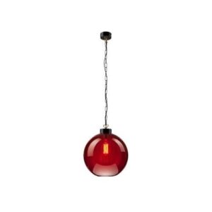 Függeszték gömb 1×60W E27 fekete/vörös lm 1.1/59