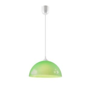 Kids függeszték 1×60W E27 zöld hold,üveg lm 1.3.11