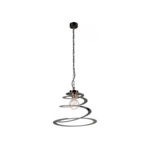 Függeszték 1×60W E27 fekete műanyagspirál lm 1.m.4