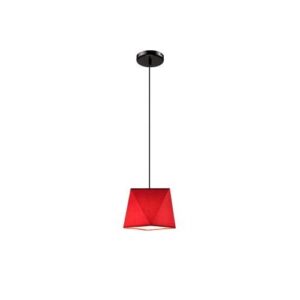 Carla függeszték 1×60W E27 fekete/piros szöv lm 1.86