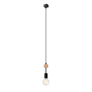 Orazio függeszték 1×60W E27 natúr fa/fekete lm 1.85