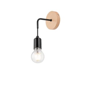 Orazio fali 1×60W E27 natúr fa/fekete km 1.85