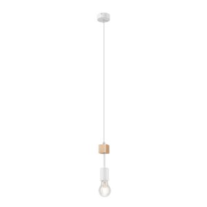 Orazio függeszték 1×60W E27 natúr fa/fehér lm 1.85