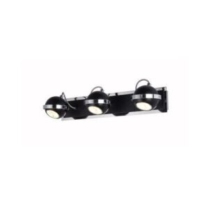 Spot egyenes 3×50W GU10 fekete/kr lm 3.93