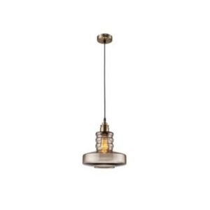 Függeszték 1×60W E27 bronz/füst üveg lm 1.1/64