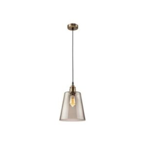 Függeszték 1×60W E27 bronz/füst üveg lm 1.1/66