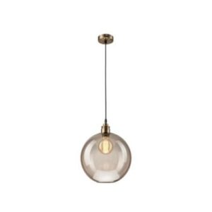 Függeszték gömb 1×60W E27 bronz/füst üveg lm 1.1/68