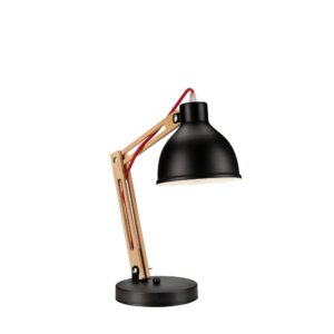 Marcello asztali lámpa 1×60W E27 natúrfa/fekete ln 1.96