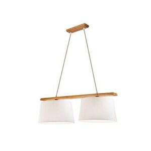 Aida függeszték 2×60W E27 tölgy/fehér szöv. ld 2.98
